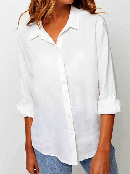 

Camicetta Casuale, Bianco, Tops