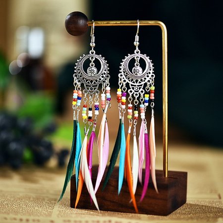 

Alloy Vintage Earrings, Silver, Earrings