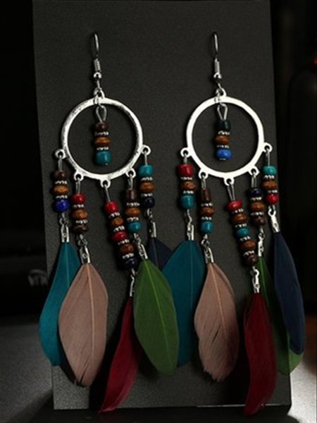 

Vintage Earrings, Multicolor, Accessories