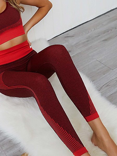 

Women Quick Dry Sport Leggings, Red, Bottoms