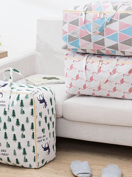 

Borsa di Cotone & Lino, Grigio-rosa, Storage