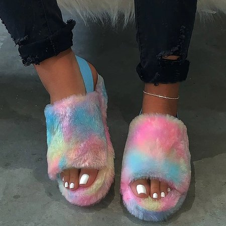 

Women Casual Comfy Open Toe Slip On Flat Sandals, Multicolor, Sandals