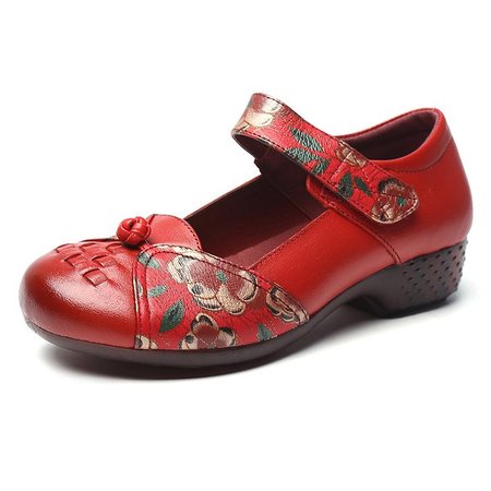 

Sandali in Vera Pelle, Rosso, Sandals