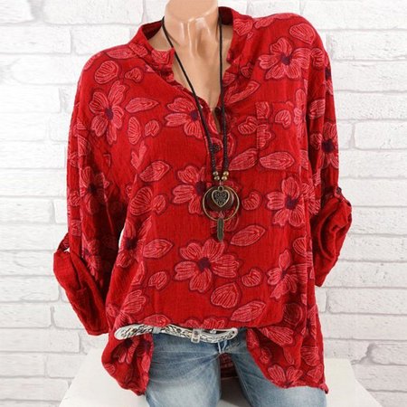 

Long Sleeve Holiday Top, Red, Tees & T-shirts