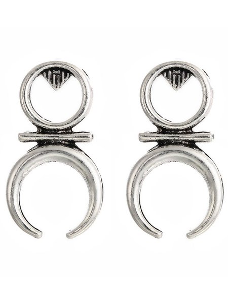 

GeometricCasual Earrings, Silver, Earrings