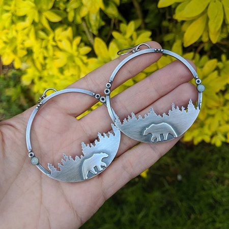 

Vintage Earrings, Silver, Earrings
