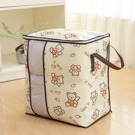 

Thick non-woven double ear portable quilt clothing finishing storage bag, Nude bear, Home&Garden