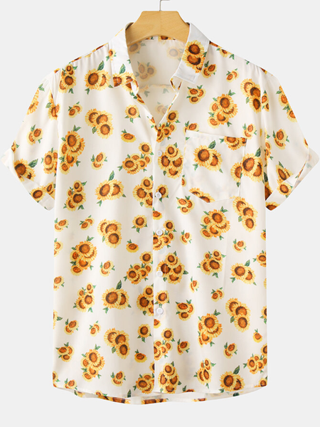 

Camicetta con Scollo a V Bohemian, Come immagine, Men's Top