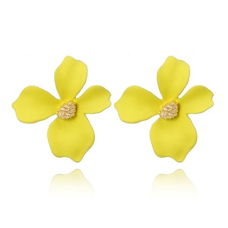 

Fashion Beautiful Flower Earrings, Yellow, Earrings