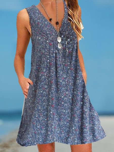 

Abito Stampato Dritto Bohemian da Vacanza, Come immagine, Summer dresses