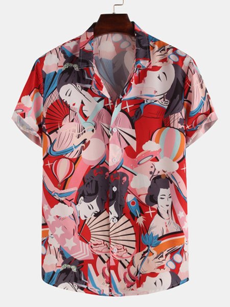 

Camicia Casuale, Rosso, Men's Top