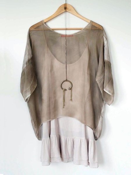 

Impostato, Marrone, T-Shirts