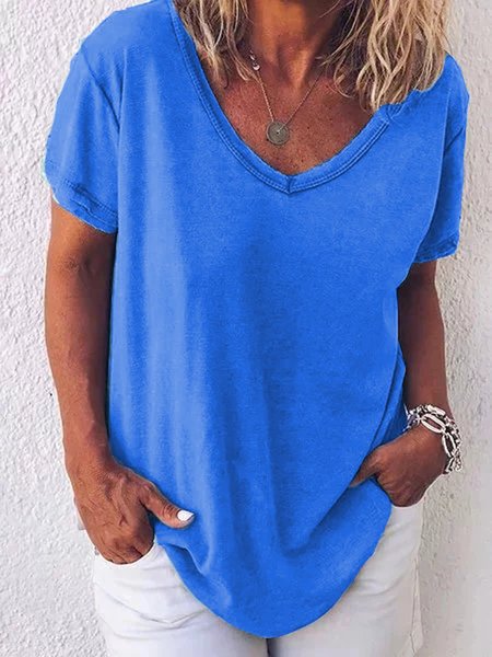 Short Sleeve V neck Shirt