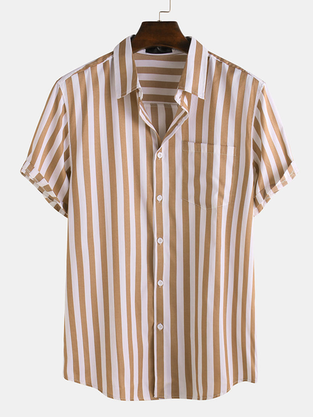 

Camicetta di Misto Cotone, Giallo, Men's Top