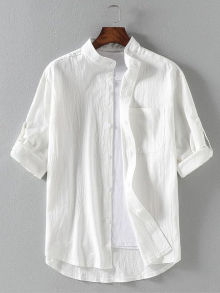 

Cotton-Blend Shirts, White, Shirts ＆ Blouse