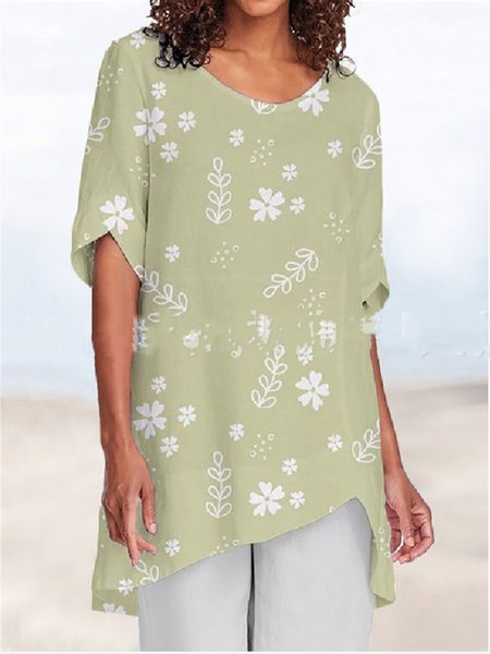 

T-Shirt Casuale, Verde chiaro, Blouses & Shirts
