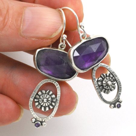 

Vintage Earrings, Purple, Earrings