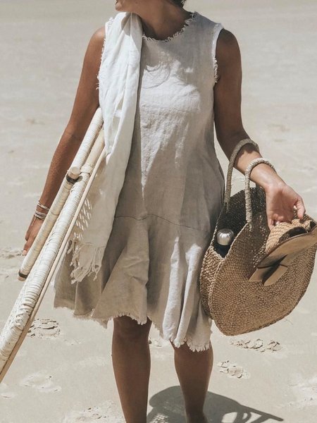 Abito Casuale, Cachi, Dresses