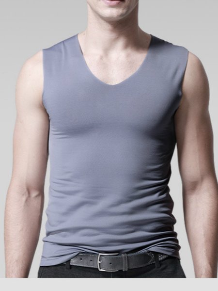

V Neck Shirts & Tops, Light blue, T-shirts