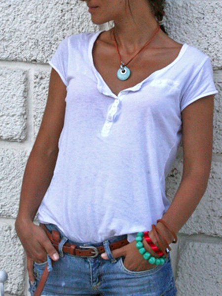 

Top Casuale, Bianco, T-Shirts