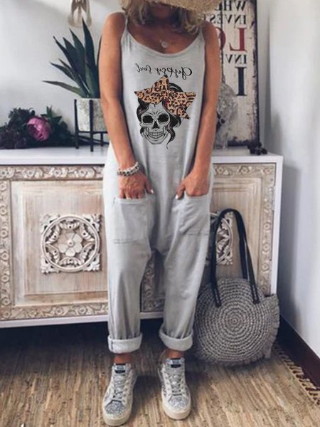 

Vintage Shift Jumpsuit & Romper, Gray, Jumpsuits