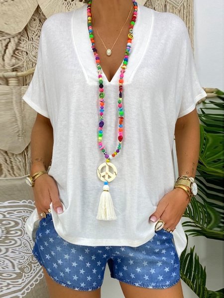 T-Shirt, Bianco, Tops