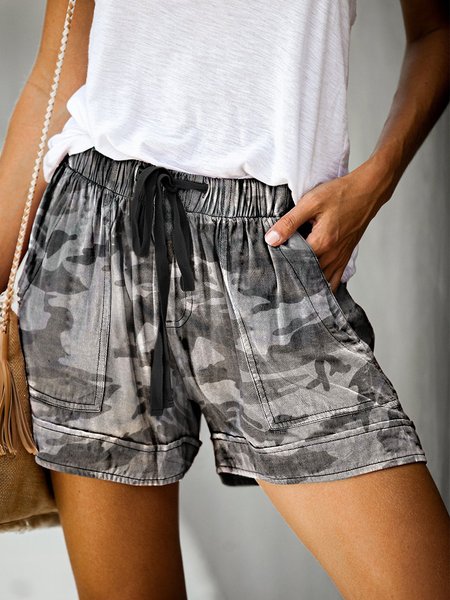 

Pantaloncini Stampato Casuale, Colore 1, Shorts