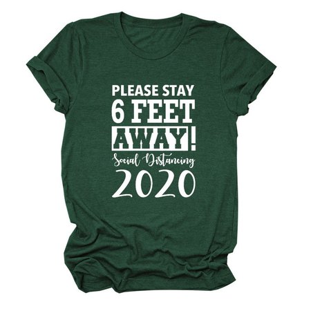 

T-Shirt a Girocollo Stampato di Misto Cotone, Verde, T-Shirts
