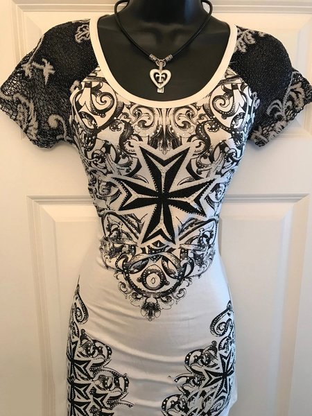

Paneled Casual Short Sleeve Tops, White, Tops