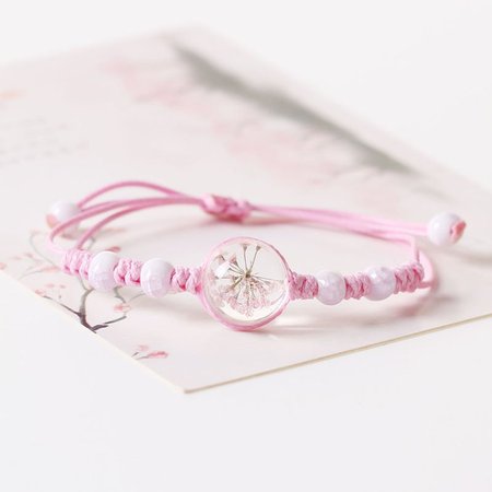 

Gypsophila Braided Bracelet, 7#, Winter Clearance