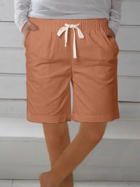 

Pantaloncini con Tasche Casuale Vintage, Ruggine, Shorts