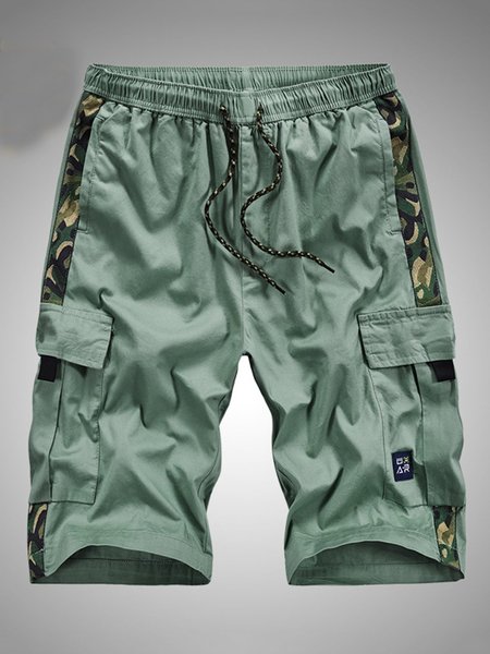 

Men Five-point loose large size shorts, Green, Men's shorts