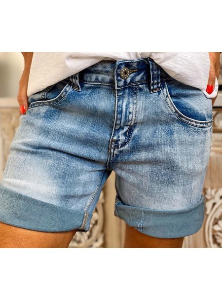 

Blue Casual Denim Pants, Denim Shorts