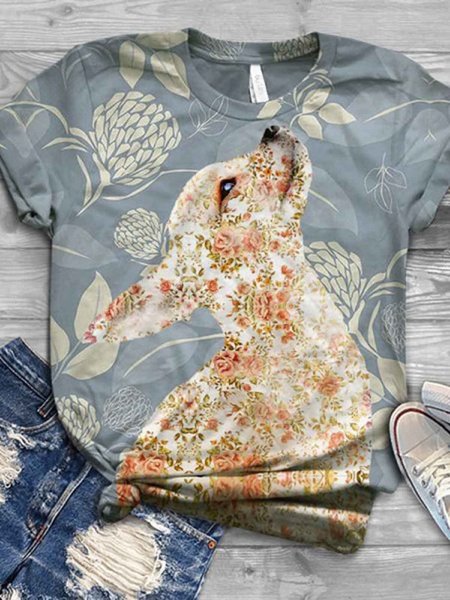 

Color Cotton-Blend Vintage T-shirt, Tees & T-shirts