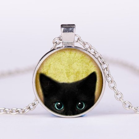 

Fashion Cat Necklace, Silver, Necklaces