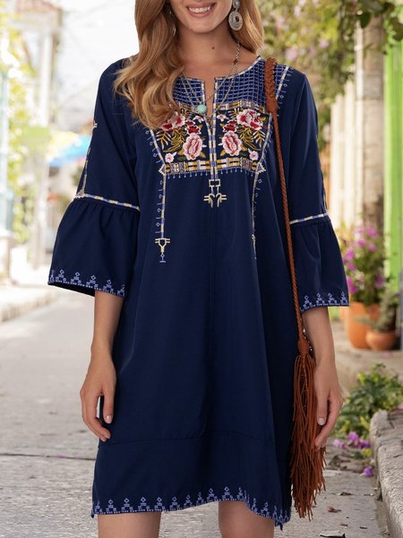 

Royal Blue Shift Vintage Mini Dress, Mini Dresses