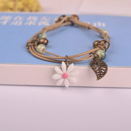 

Vintage Elegant Ceramics Bracelets, White, Winter Clearance