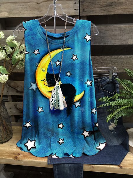 

Top A-line, Blu, T-Shirts