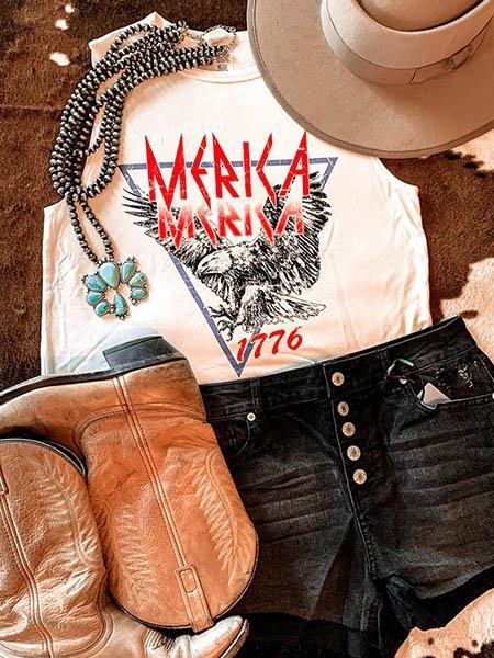 

White Sleeveless Floral-Print Shirts & Tops, Tops