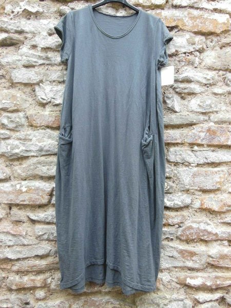 

Maxi Abito a Girocollo Casuale con Tasche, Grigio, Midi Dresses