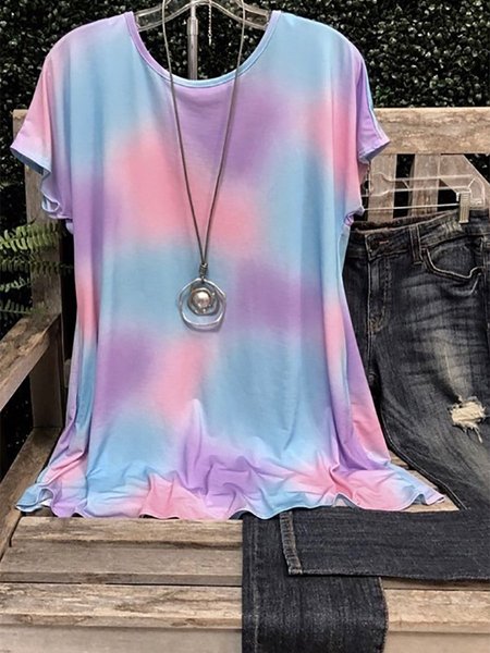 

Top Casuale di Cotone, Multicolore, T-Shirts