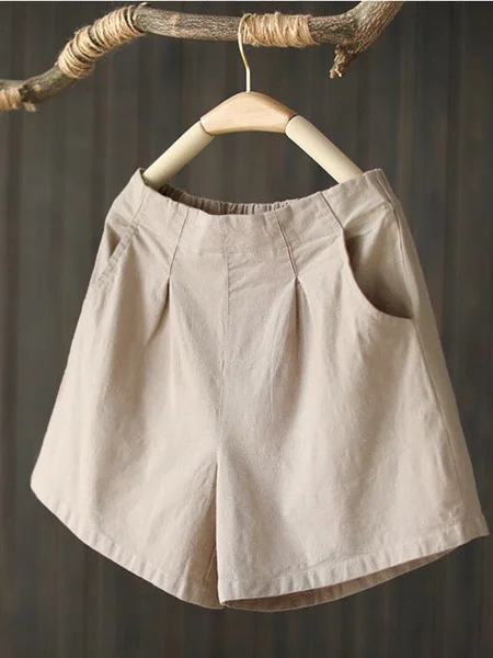 Solid Pants Apricot/One-size