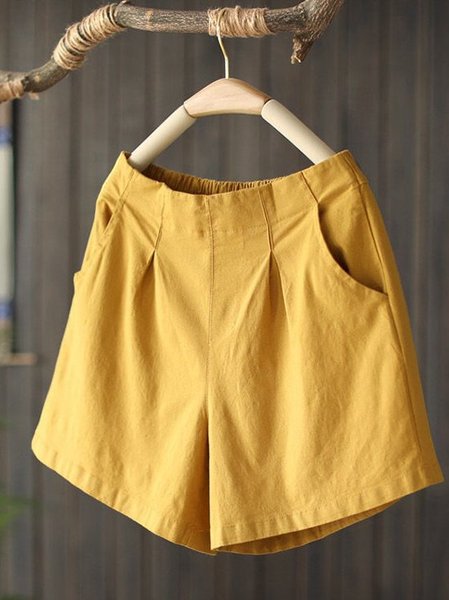 Solid Pants Yellow/One-size