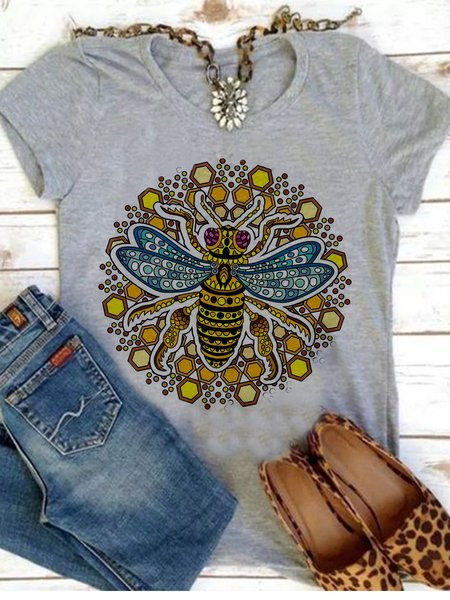 

Animal Casual Shirts & Tops, Light gray, T-shirts