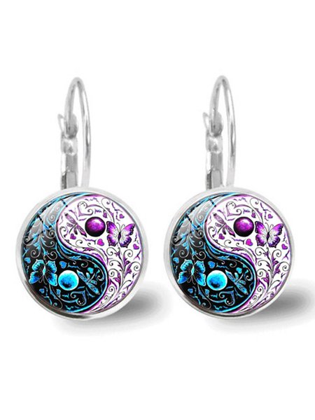 

Alloy Earrings, Silver, Earrings