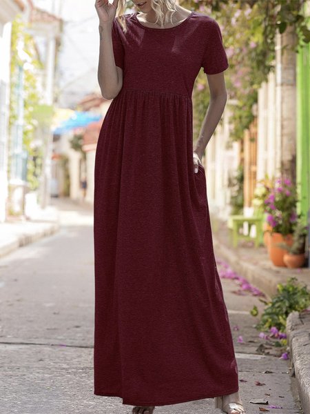 

Shift Daily Pockets Maxi Dress, Wine red, Maxi Dresses