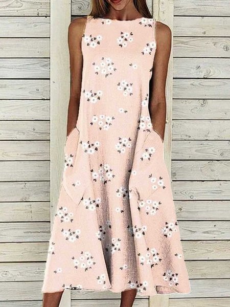 Abito Stampato, Rosa chiaro, Summer dresses