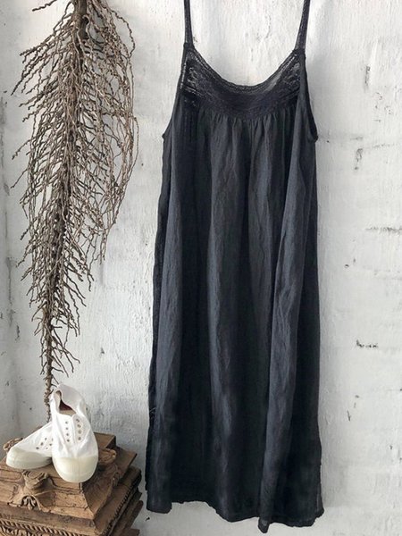 

Abito Casuale, Nero, Linen & Cotton Dresses