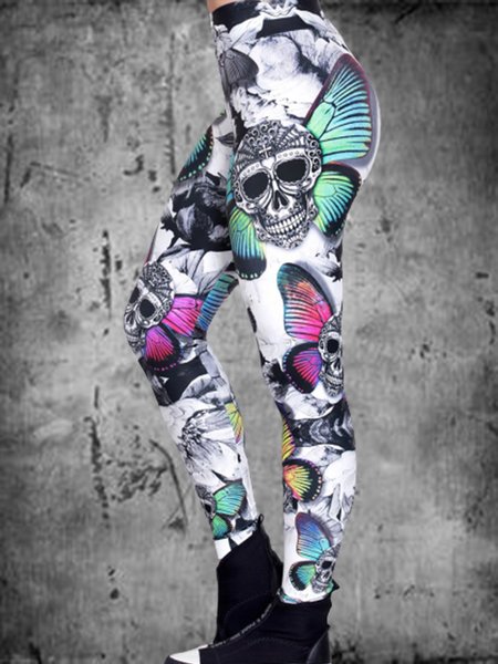 

Sexy Printed Graffiti Pants, As picture, Winter Clearance