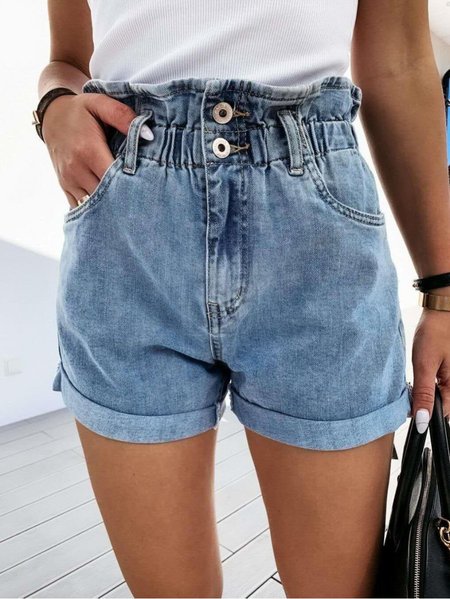 

Pantaloncini Casuale Denim, Blu, Pants